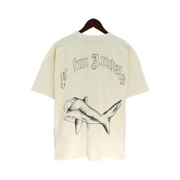 Palms Palm Angel PA Harajuku 24Ss Spring Decapitated Shark Letter Printing Logo Luxurys T Shirt Loose Oversize Hip Hop Unisex Short Sleeve Tees Angels 937 743
