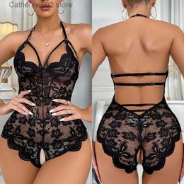 Sexy Set Sexy Lingerie Women Crotchless Naughty Underwear Babydoll Dress Hot Lace Erotic Bodysuit Lingerie Erotic Come Sex Bodysuits T231030