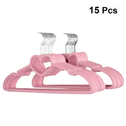 Hangers 10/15/20PCS Clothes Hanger Durable ABS Heart Pattern Coat For Adult Children Clothing Hanging Seamless Drying Rack