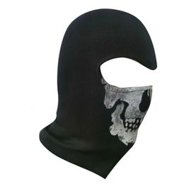 Cycling Caps Masks 1 Pcs Halloween Mask Outdoor Headwear Skeleton Riding Cosplay War Game Windproof Pure Cotton Skull 231030