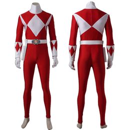 Cosplay Superhero Red Ranger Cosplay Costume Geki Battle Bodysuit Fancy Halloween Carnival Outfit Full Props With Boots