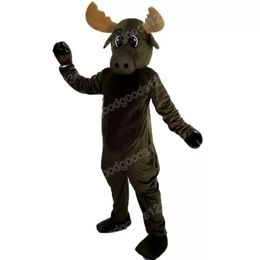 Christmas Deer Mascot Costumes Halloween Fancy Party Dress Cartoon Character Carnival Xmas Advertising Birthday Party Costume Outfit