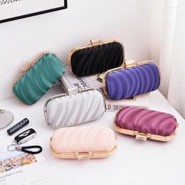 Evening Bags Small Elegant Female For Women Trend 2023 Clutch Purse Designer Handbags Wave Pattern Shoulder