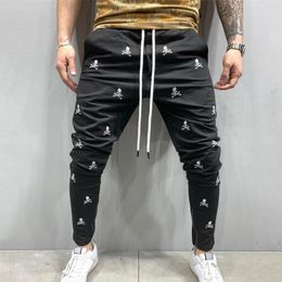Men's Pants Men's 2023 Spring And Summer 3D Printing Zipper Hip Hop Breathable Sports Trend Casual Slim Jogging Pencil
