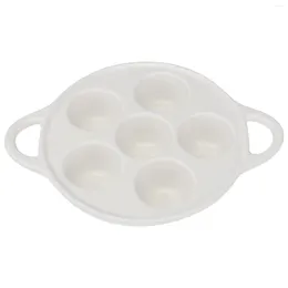 Dinnerware Sets Bakeware 6 Compartments Dish Cake Mold Escargot Kitchen Trays Gadget Holes Holder Cooking Tool Utensils Serving Plate