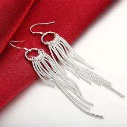 Dangle Earrings Women Charm Fashion Trendy Jewelry Tassels / Wicker Silver Plated Drop Wedding Anniversary Party Selling Gifts