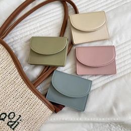 Card Holders Cross Border Dopamine Colour Scheme Korean Bag Wallet Solid Simple Multifunctional Large Capacity