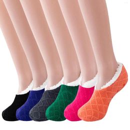 Men's Socks Basketball Sports For Men Winter Solid Color Brushed Thick H Warm Home Ski School Girls