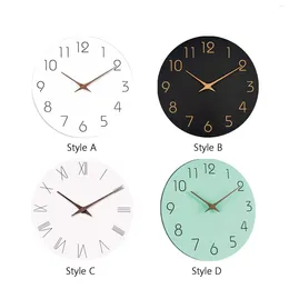 Wall Clocks Round Clock Silent Simple Art Decors Collection 10 Inch Hanging