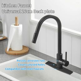 Kitchen Faucets Bathroom Accessories Black Finish 10-inch Sink Faucet Hole Cover Deck Plate Useful For 4013