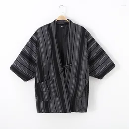 Ethnic Clothing Hanten Jacket Men Japan Style Cardigan Coats Samurai Winter Kimono Homme Yukata Asian Clothes Haori Women Pajamas