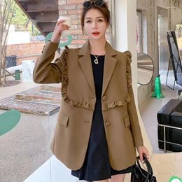 Women's Suits Spring 2023 Suit Blazer English Style Fashion Ladies Coat Female Outerwear Casual