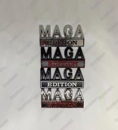 3D Edition MAGA металлический сплав автомобиля наклейка украшения сделать Америку снова великой эмблемы значок автомобиля металлический лист Board2679551