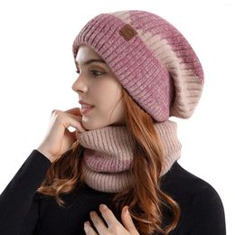Berets Fashion Winter Hat For Women Men Knitted Beanie Hats Female Male Solid Color Skullies Bonnet Casual Soft Cap With Fur Bobble