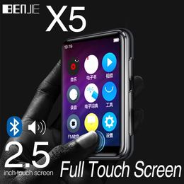 MP3 MP4 Players Benjie X5 Bluetooth 50 Player Builtin Speaker Full HD 25inch Color Touch Screen Lossless Music HIFI music player 231030