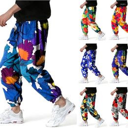 Men's Pants Printed Casual Harun Men 2023 Europe And America Loose High Street Cashew Flower