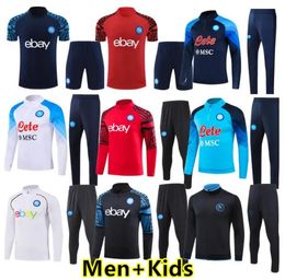 2023 2024 Napoli Tracksuit Jerseys soccer KVARATSKHELIA MINJAE ZIELINSKI H.LOZANO OSIMHEN POLITANO Track suits jacket men kids training sports wear66666