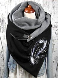 Scarves White Feather Casual Scarf And Shawl for Women 231030