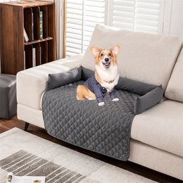 kennels pens Water Repellent Dog Sofa Couch Cover Bed Pet Blanket Mat for Large Dog Pad with Neck Pillow Cat Sleeping Mat for Travel Indoor 231030