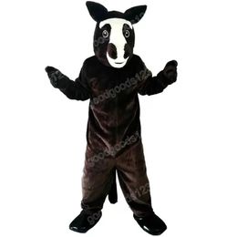 Christmas Brown Horse Mascot Costumes Halloween Fancy Party Dress Cartoon Character Carnival Xmas Advertising Birthday Party Costume Outfit