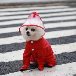 Dog Apparel Pet Supplies Cat Four Legged One Piece Waterproof Raincoat Rainshoes Teddy Home Accessories