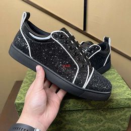 2024 Christain Loubotin Red Bottomlies Designer Platform Casual Shoes luxury sneakers Spring New Versatile Mens Shoes soled Shoes Hot Diamond Light Luxury M T6WP