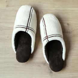 Autumn and winter warm cotton slippers soft bottom household indoor home coffee green purple pink cloth bottom silent slippers wholesale women and men