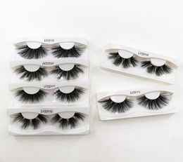 30mm Faux Mink Strip Lashes Long Dramatic Lashes Come With White Tray Faux False Eye Lash1550534