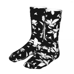 Men's Socks Men Cycling Retro Flower Cotton Happy Floral Woman Sock