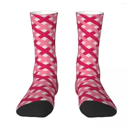 Men's Socks Valentine Lattice Unisex Spring Summer Autumn Winter Basketball Happy Street Style Crazy Sock