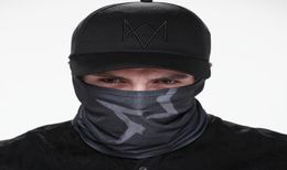 2020 Watch Dogs Aiden Face MASK Cap Cotton Hat Set Costume Cosplay Mask Hat Mens Panel Tactique Baseball Caps8707493