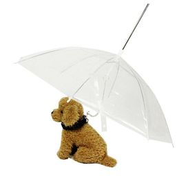 Dog Apparel Legendog Est Handle Transparent Pet Umbrella With Leash For Rain Walking Umbrellas Waterproof Products276Z1150846