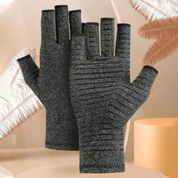 Cycling Gloves Grip-enhancing Palm With Rubber Strips Half-finger Anti-slip Durable Comfortable For Fitness