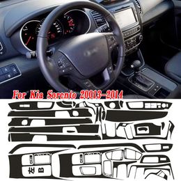 For Kia Sorento 2013-2014 Interior Central Control Panel Door Handle Carbon Fibre Stickers Decals Car styling Accessorie