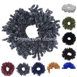 Hair Accessories Flexible Rubber Band Simple Hijab Volumizing Scrunchie Large Bow Headwear Hairband Headband Drop Delivery Products T Dhgjf