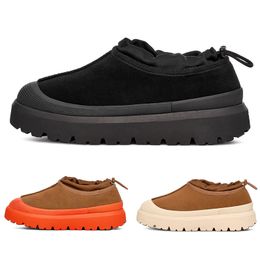 2024 Weather Hybrid Slipper Damenstiefel Chestnut Orange Whitecap Black Mules Damenstiefel Schuhe Wildleder Obermaterial Komfort Herbst Winter Ankle Booties