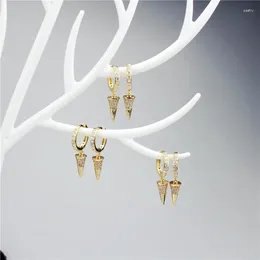 Dangle Earrings 10pair/lot Fashion Colorful Cz Earring Unique Design Shape Cubic Zircon Component Love Wholesale