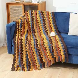 Blankets Light Luxury Bohemian Shawl Summer Knitted Towel Travel Office Air Conditioning Nap Blanket