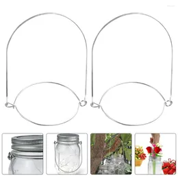 Storage Bottles 6 Pcs Wire Coat Hangers Mason Jar Handle Jars Hooks Handles Hanging Universal Canning Accessories