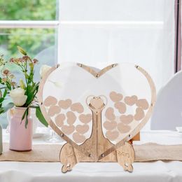 Party Supplies Guest Book Wedding Visitors Sign Heart For Favour Anniversary Birthday Decoration