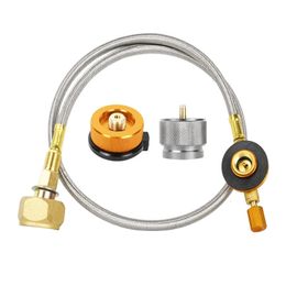 Stoves Outdoor Camping Gas Stove Refill Adapter Propane Cylinder Filling Tank Furnace Connector Accessories 231030