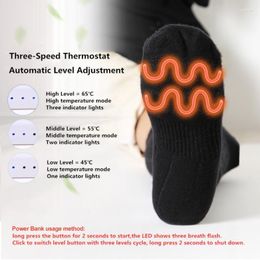 Sports Socks 3 Modes Adjustable Warmer Electric Heated Rechargeable Battery For Women Men Winter Outdoor Skiing Cycling Sport