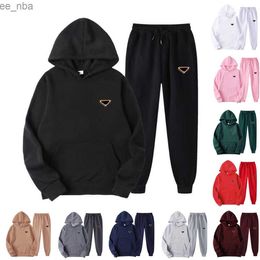 Mens and Womens Two Pieces Pants tracksuits Outfit High Neck Hoodies Sweatshirt Pants Tracksuit 2022 Plus Size Streetwear Casual Suit 2 piece sets