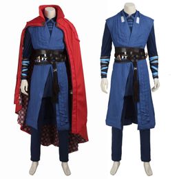 Cosplay Movie Cosplay Superhero Costume Stephen Strange Clothing Halloween Carnival Cool Outfit Full Props With Cloak