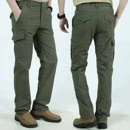 Men's Pants Tactical Men Quick Dry Army Jogger Trousers Plus Size 4XL Multi Pocket Military Black 's Cargo Breathable
