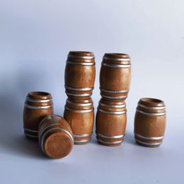 Decorative Objects Figurines Miniature Wooden Keg Beer Scene Model Cute and Elegant Design Relaxing DIY Kit Home Decor shelf Collection 231030