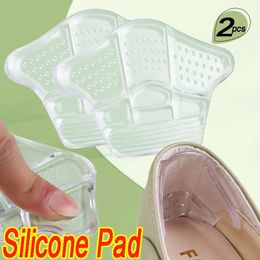 Shoe Parts Accessories Transparent Silicone Heel Stickers Heels Grips Anti Slip Sneakers Cushions NonSlip Crown Inserts Pads Foot Care Protector 231030