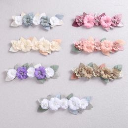 Hair Accessories Flower Baby Headbands For Girls Lace Princess Headband Kawaii Band Kids Hoofddeksels Opaska Born Turban Soft