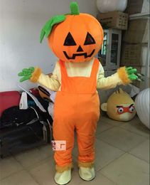 Advertising Pumpkin Mascot Costume Party Game Dress Outfit Halloween New