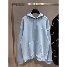 Fashion Hoodies balencigs Mens Sweaters High Quality Paris Cola sweater ins tide brand autumn and winter men and women lovers' front and back wave print Hoodie C38Q